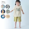 【ディズニー/Disney】朝から晩まで着たくなる着心地。 家族でリンクキッズスラブ天竺半袖パジャマ(選べるキャラクター)