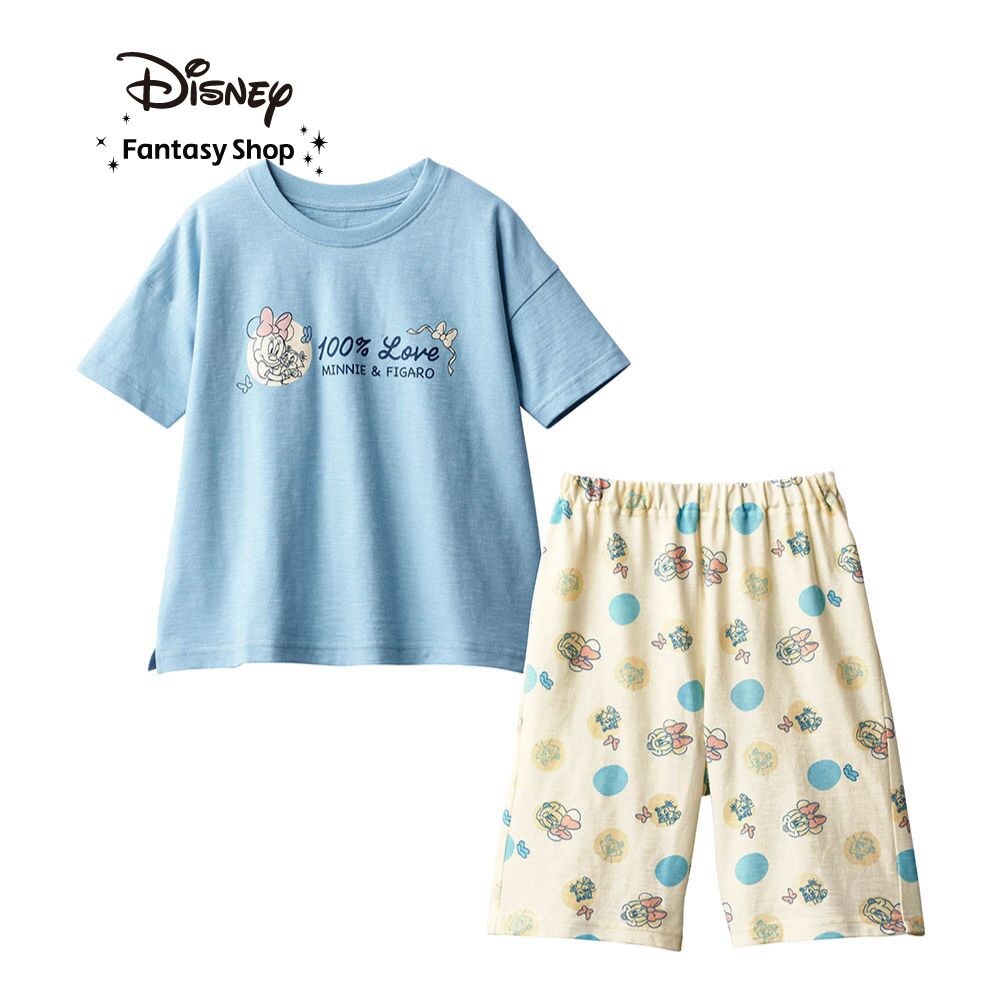【ディズニー/Disney】朝から晩まで着たくなる着心地。キッズスラブ天竺半袖パジャマ(選べるキャラクター)