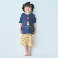 くまのプーさん（ネイビー）　モデル身長107ｃｍ／110着用