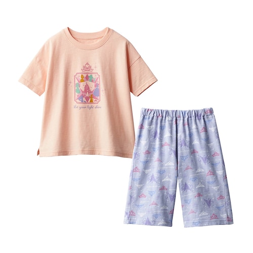 朝から晩まで着たくなる着心地。キッズスラブ天竺半袖パジャマ（選べるキャラクター）（ディズニー/Disney）