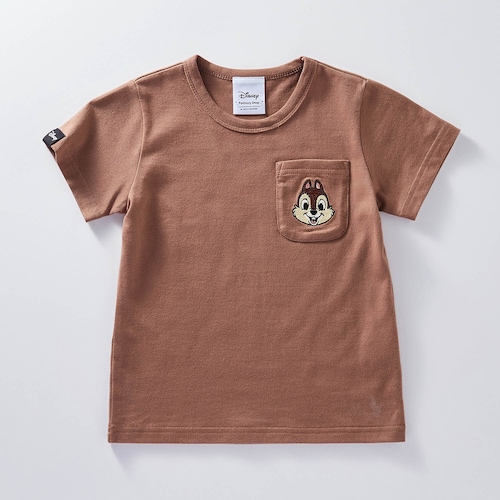 キッズちびかおポケットＴシャツ（選べるキャラクター）