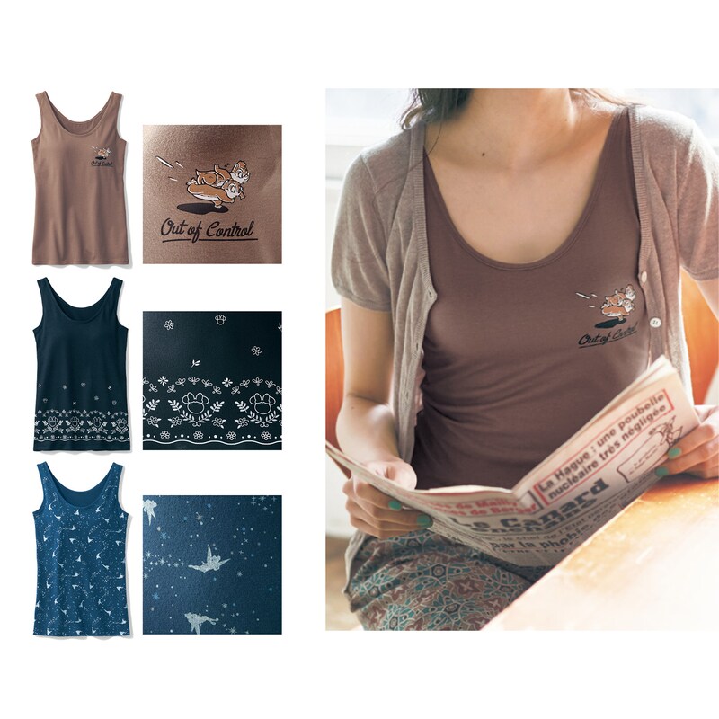 ブラタンクトップ 選べるキャラクター ディズニー Disney 通販のベルメゾンネット