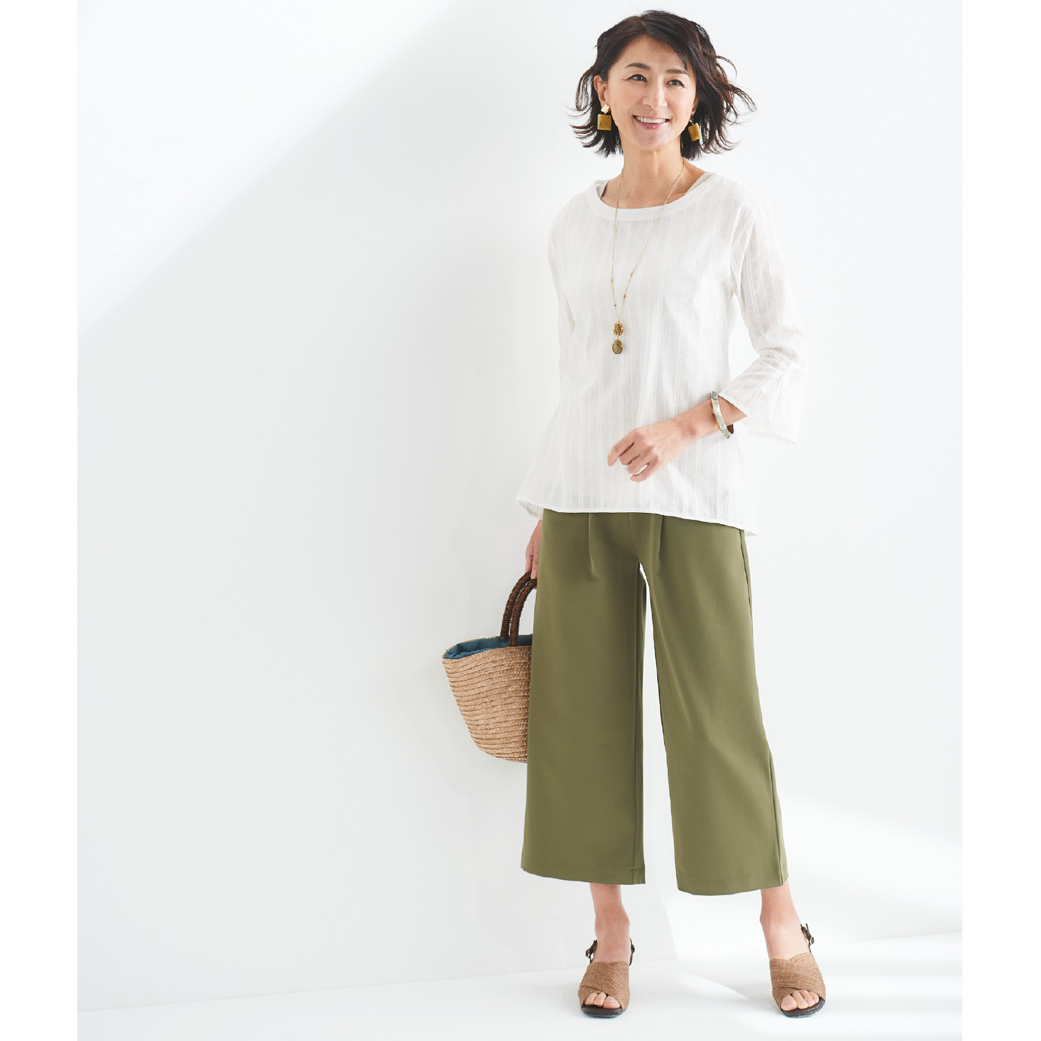 クロップドパンツ レディース 白の通販 通販のベルメゾンネット クロップドパンツ レディース 白の通販 通販のベルメゾンネット