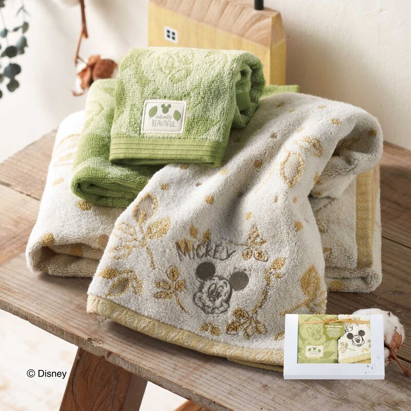 ディズニー レトロリーフ ウォッシュタオル２枚セット ディズニー Disney 通販のベルメゾンネット
