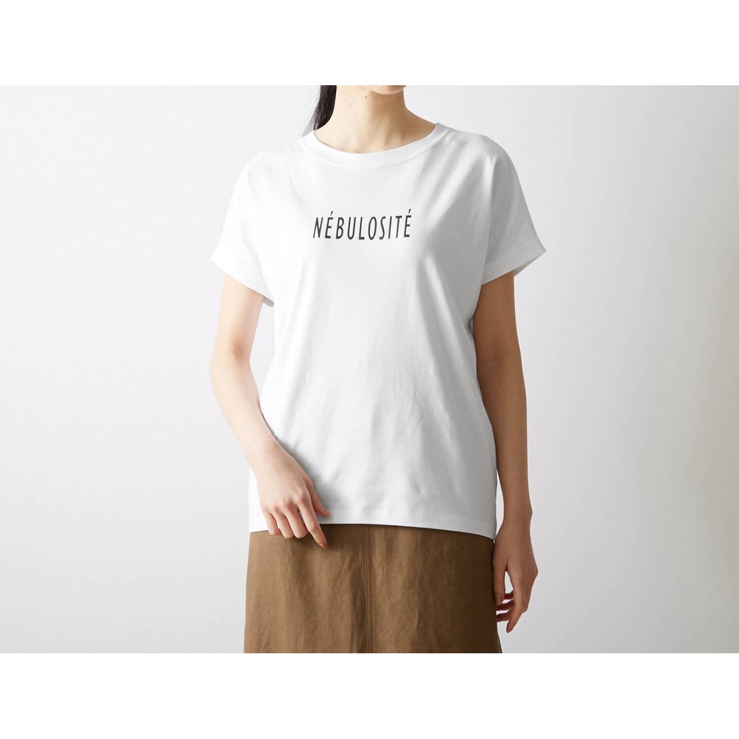 綿100％の汗ジミが目立ちにくいロゴカットソー（Tシャツ）｜(エスエヌ