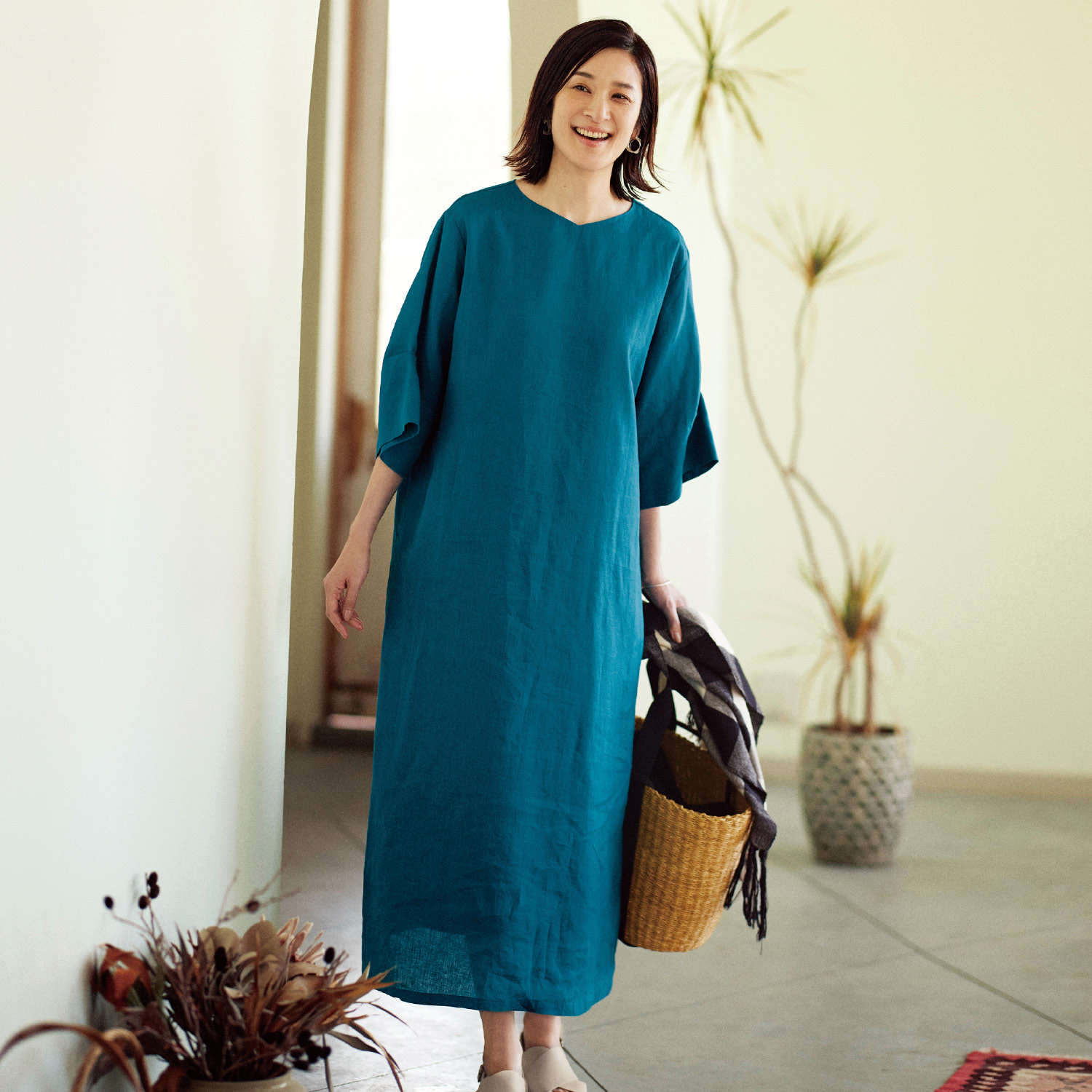 リネン ワンピースの通販 通販のベルメゾンネット リネン ワンピースの通販 通販のベルメゾンネット