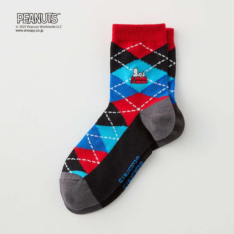 Ａ２０／アーガイル柄×SNOOPY(クルー丈)