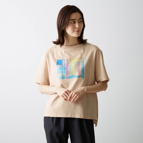 【ヘラルボニーコラボ】綿100％アート5分袖プリントTシャツ