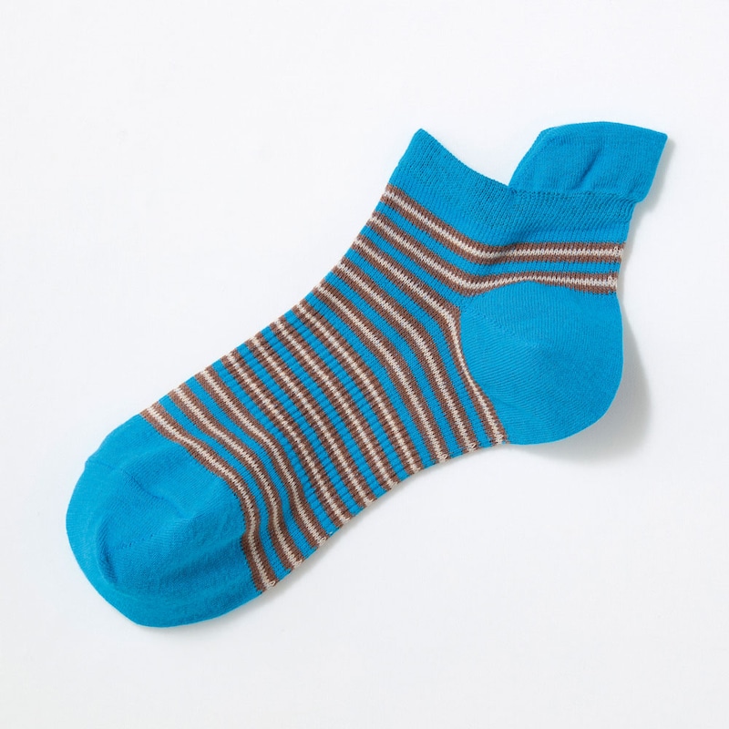 Ａ２６５エメラルドブルー×ブラウン(スニーカー丈)