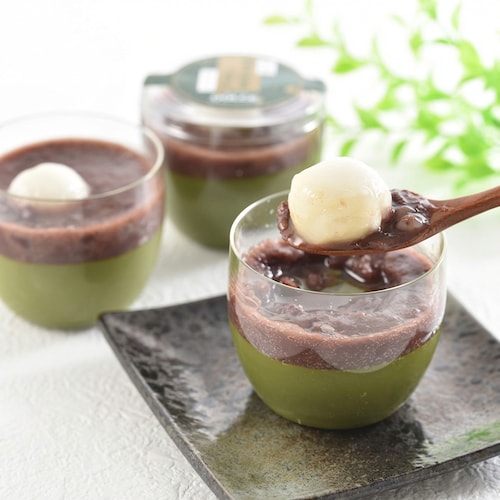 【予約商品】 母の日 十勝小豆抹茶プリン（白玉入り） 【ご注文は5月3日まで】