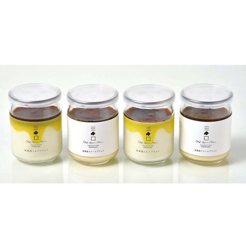 【予約商品】 父の日 三國推奨 北海道クレームブリュレ2種4本セット 【ご注文は6月9日まで】