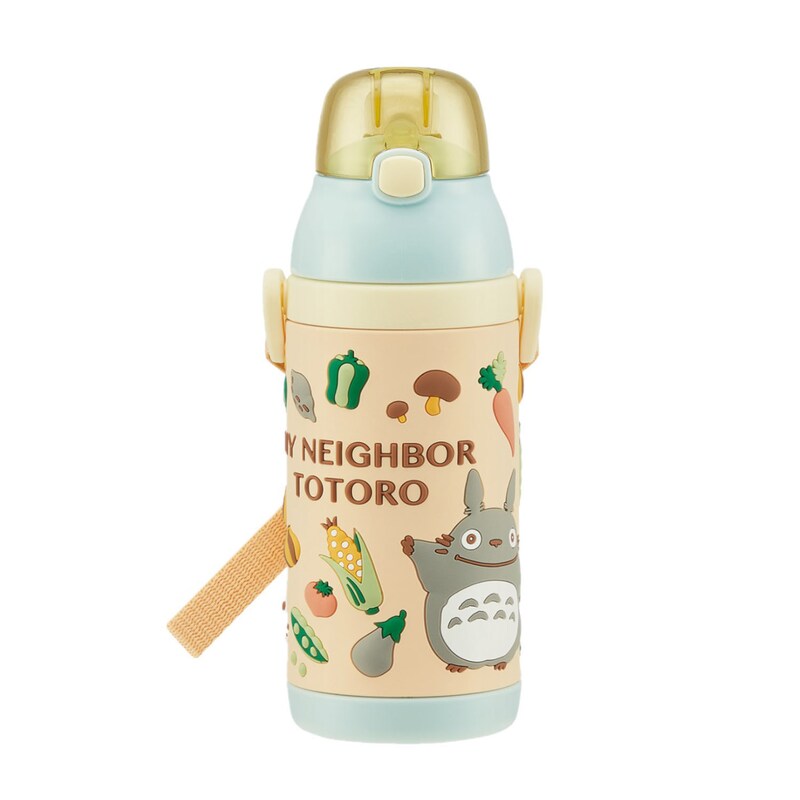 立体ラバーがかわいいワンタッチステンレスボトル となりのトトロ 380ml 480ml となりのトトロ 通販のベルメゾンネット