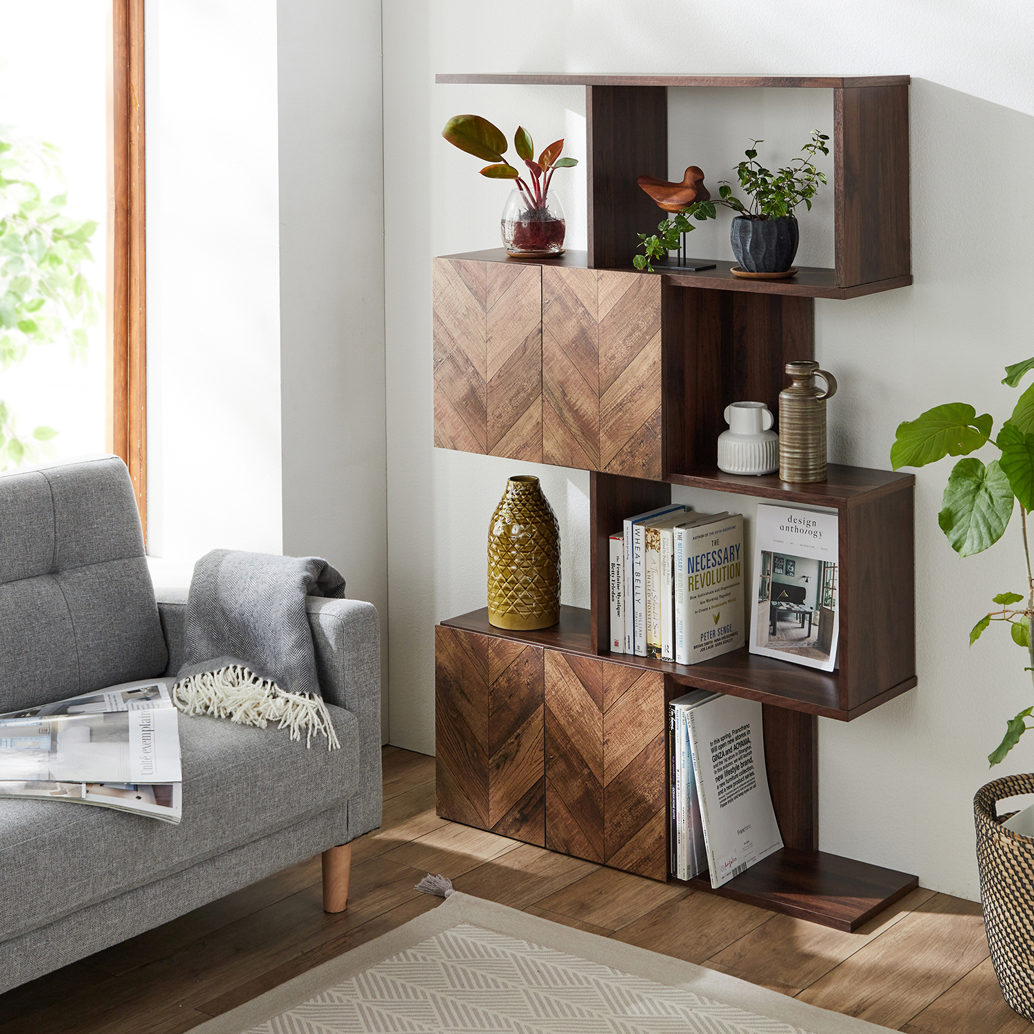 【ベルメゾン】扉付きオープンラック 【ベルメゾン】扉付きオープンラック