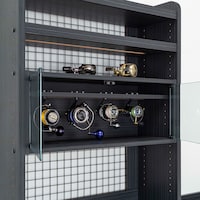 ワイヤーネットラック取付イメージ/専用リールキャビネット