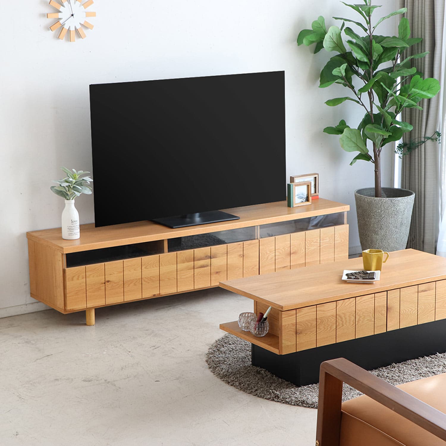 クラシックスタイル テレビ台 大型 木製 クラシックスタイル 木製テレビ台 ダークブラウン 天然木製 アルダー