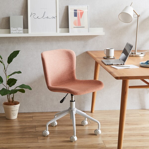 【ベルメゾン】5色から選べるファブリックデスクチェア