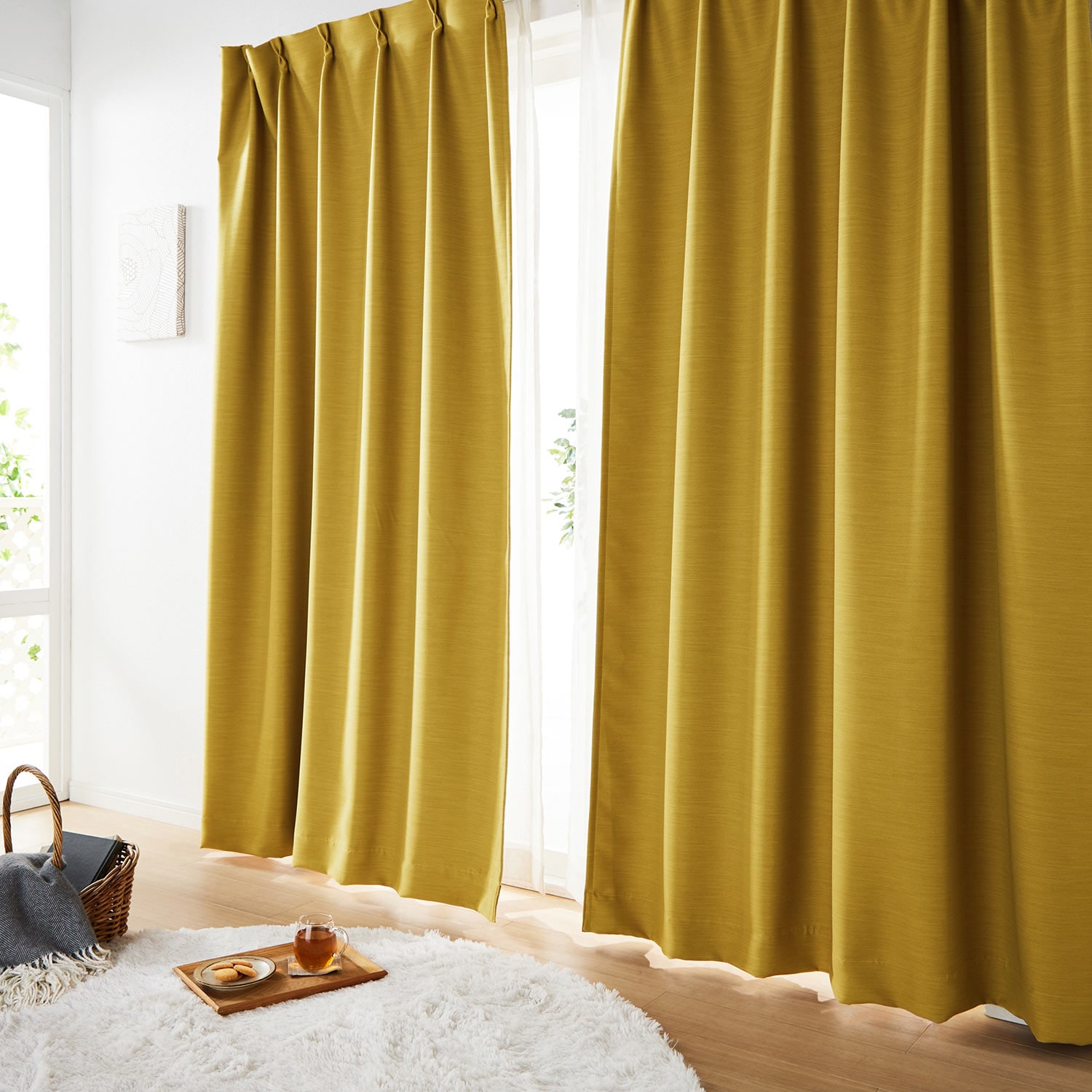 ベルベット 3mロング カーテン 遮光 １枚 - カーテン