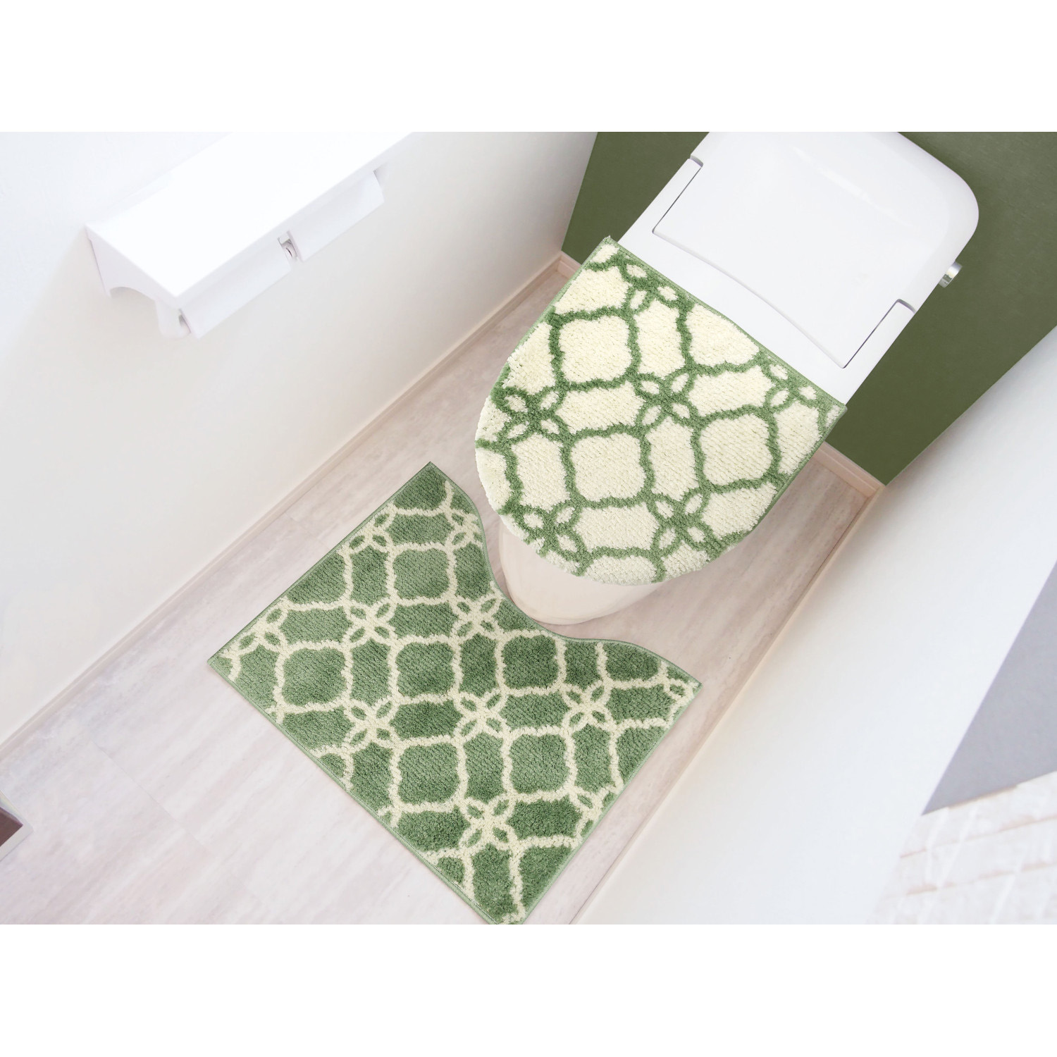 【ベルメゾン】北欧調デザインのトイレマット & マルチフタカバーセット 【ベルメゾン】北欧調デザインのトイレマット & マルチフタカバーセット