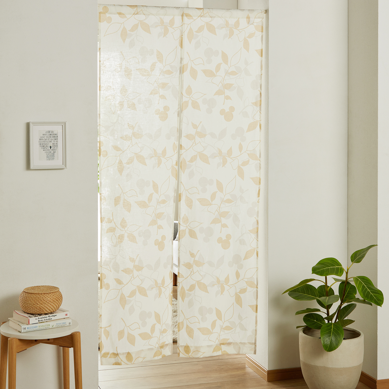 リネンコットンののれん ミッキーモチーフ ディズニー Disney 通販のベルメゾンネット リネンコットンののれん ミッキーモチーフ ディズニー Disney 通販のベルメゾンネット