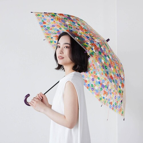 【ヘラルボニーコラボ】鮮やかな光差す透明傘