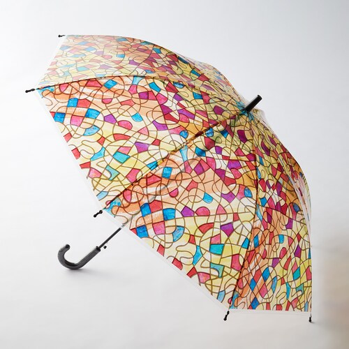 【ヘラルボニーコラボ】 鮮やかな光差す透明傘