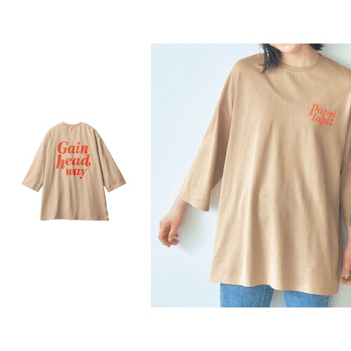 バックプリント七分袖ゆるTシャツ 【子供服】
