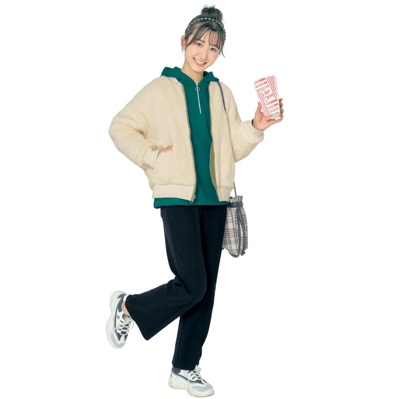 センタープレス風フレアリブパンツ 【子供服 子供ズボン】(パペル ラピス/Papel lapiz)｜通販のベルメゾンネット