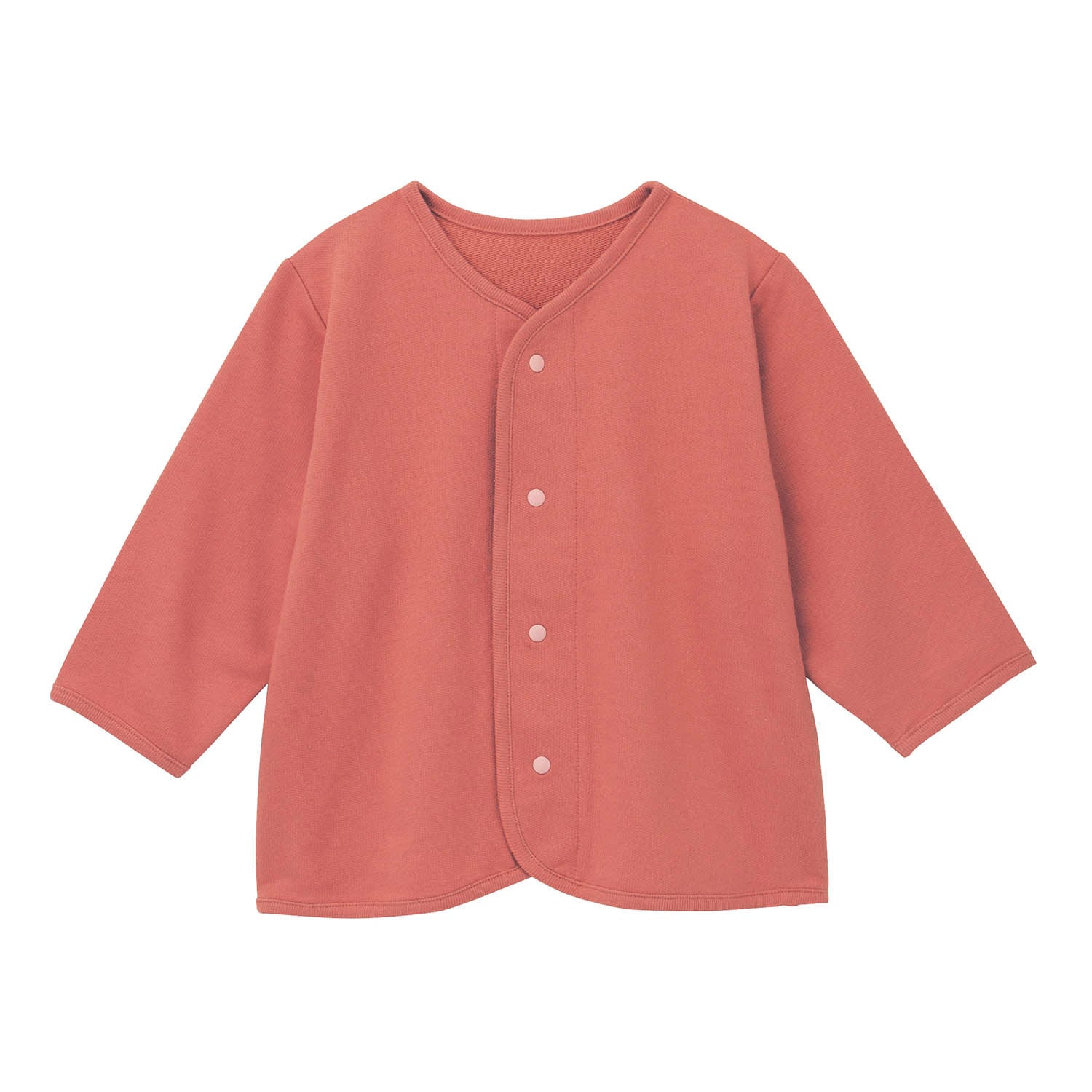スナップボタン留めカーディガン 【ベビー服 長袖】 スナップボタン留めカーディガン 【ベビー服 長袖】