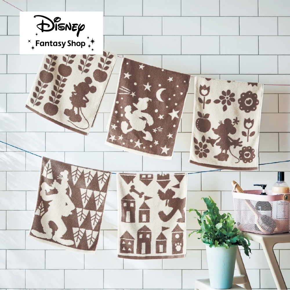 【ディズニー/Disney】フェイスタオル5柄セット「ミッキー & フレンズ」