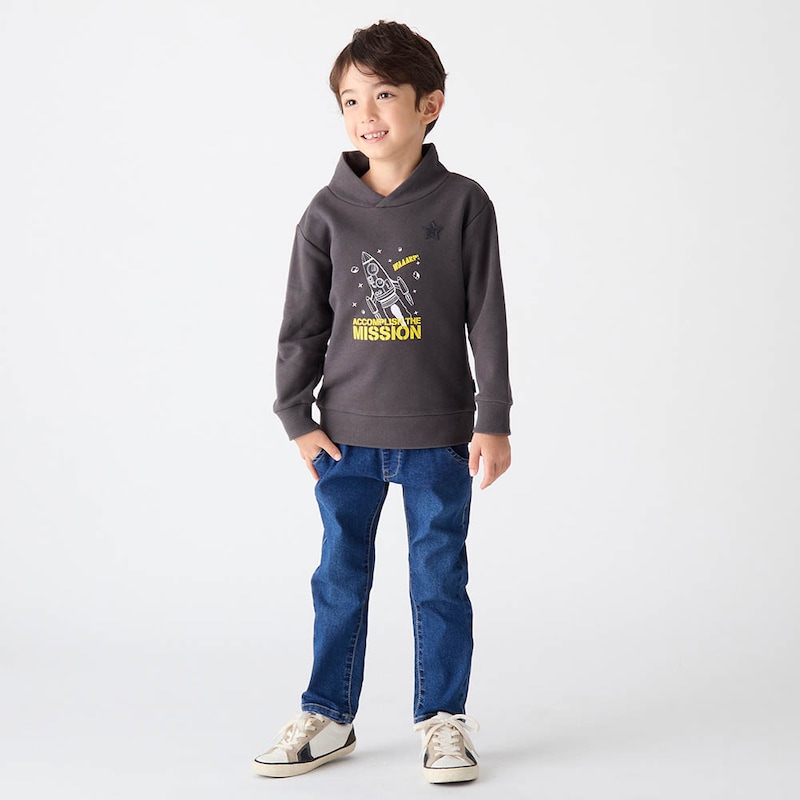 チャコール（ロケット）／モデル身長115.5cm・110サイズ着用