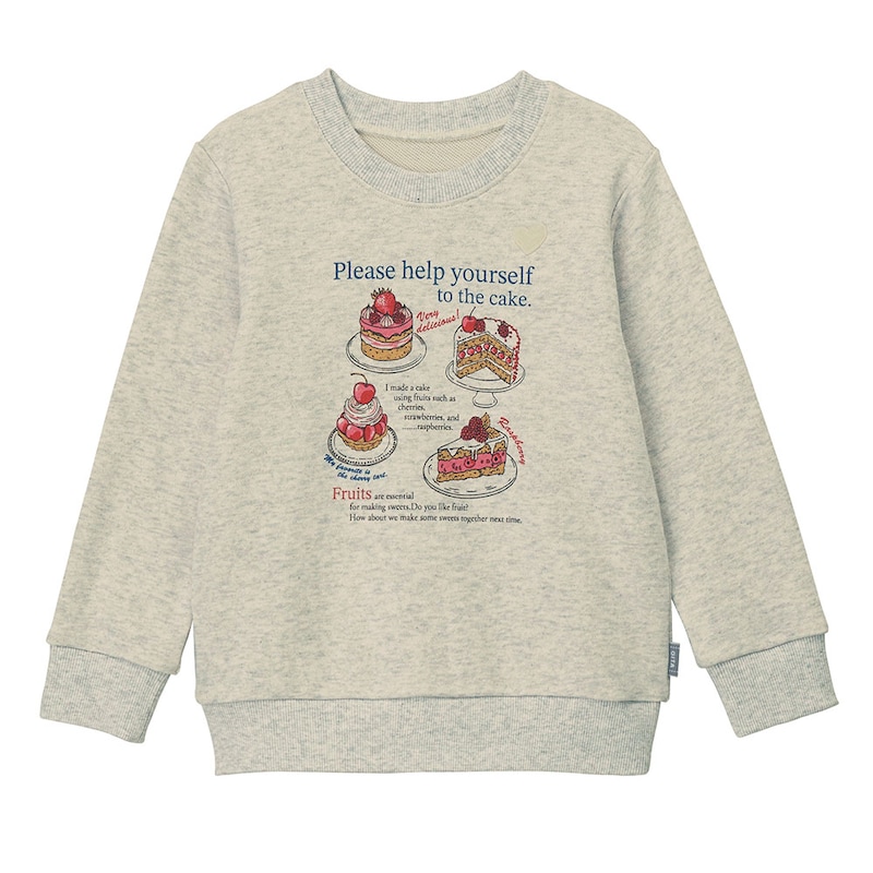 ホワイト杢グレー（スイーツロゴ）