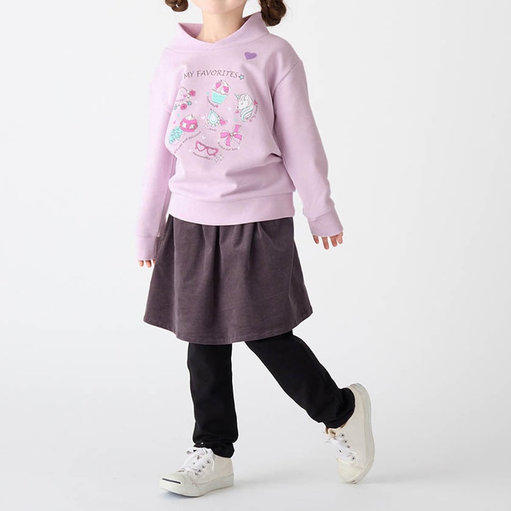 ラベンダー（お気に入りグッズ）／モデル身長112cm・110サイズ着用
