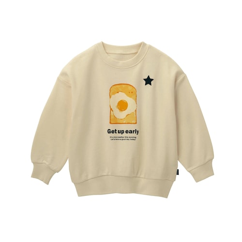 名札ココ選べるプリントゆるシルエット裏毛スウェットシャツ 【子供服】