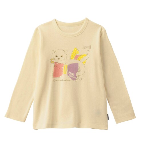 名札ココ選べるプリントやわらか長袖Ｔシャツ 【子供服】