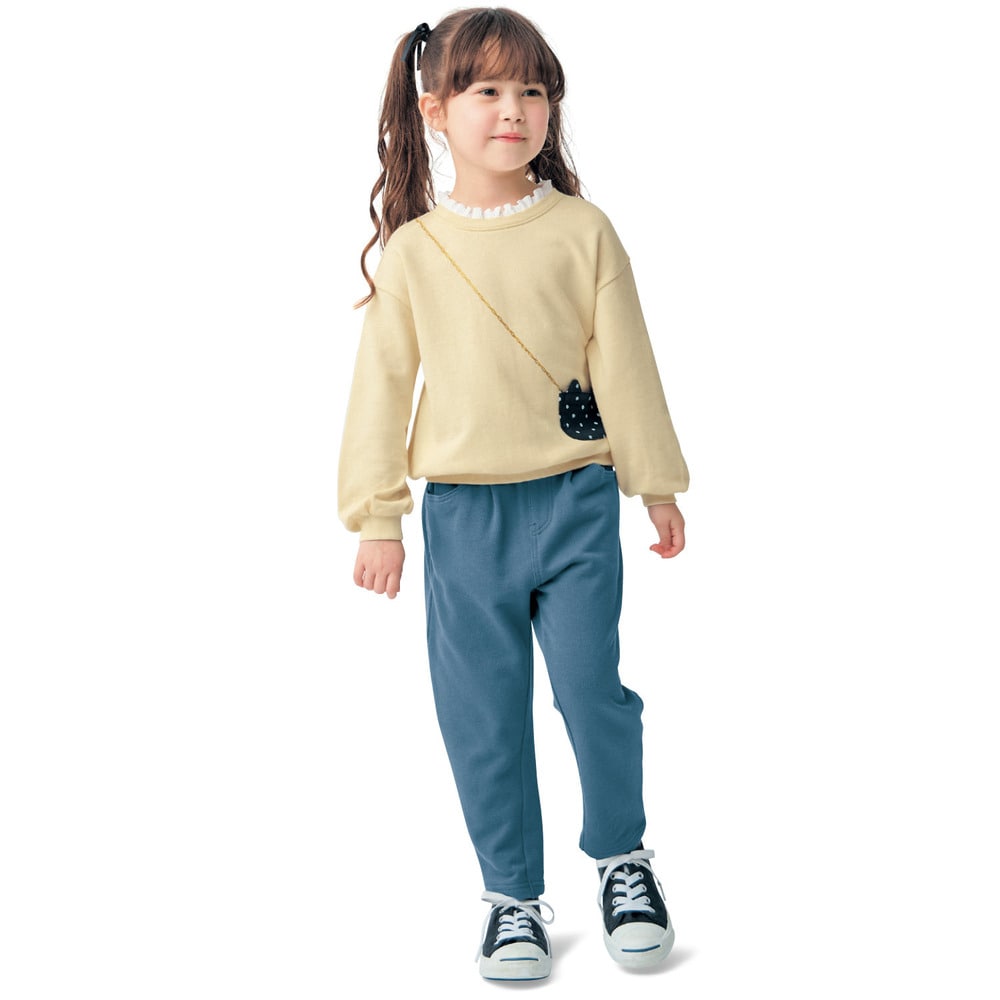 ビンテージブルー／モデル身長114cm・サイズ110