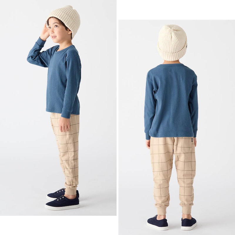 ビンテージブルー／モデル身長115.5cm・110サイズ着用