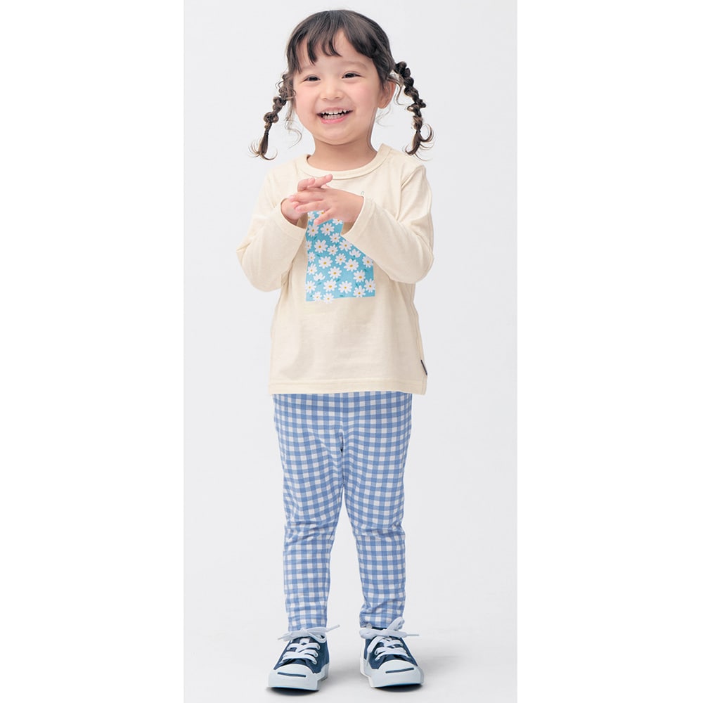 のびるん10分丈レギンスパンツ3枚セット（子供服 パンツ）｜(ジータ