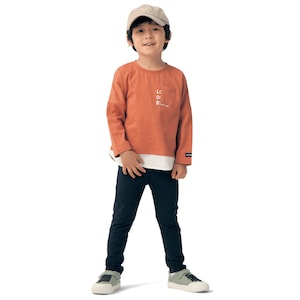 ブラック＆ブラック＆ネイビー／モデル身長111cm・サイズ110