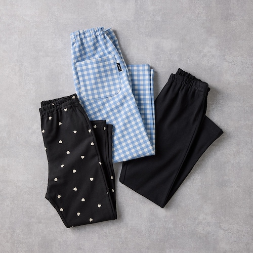 【価格見直し】 【保育園服】ハンカチポッケのびるん10分丈レギンスパンツ3枚セット 【子供ズボン】