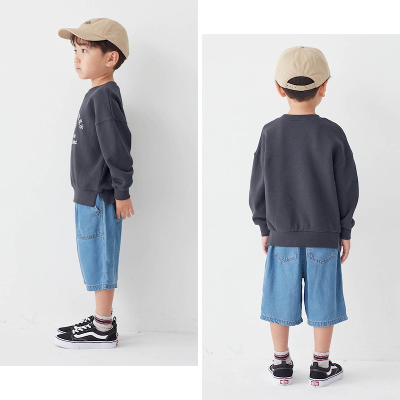 スミクロ（ロゴ）／モデル身長107cm・110サイズ着用