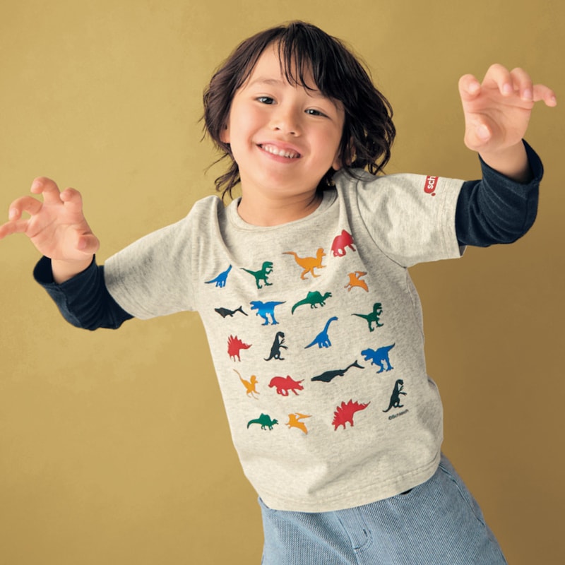 オートミール（カラフルＤＩＮＯ）／モデル身長113cm・サイズ110