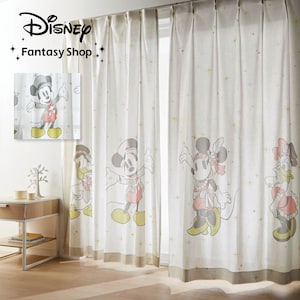 【ディズニー/Disney】UVカット・遮熱・ミラーレースカーテン「ミッキー & フレンズ」