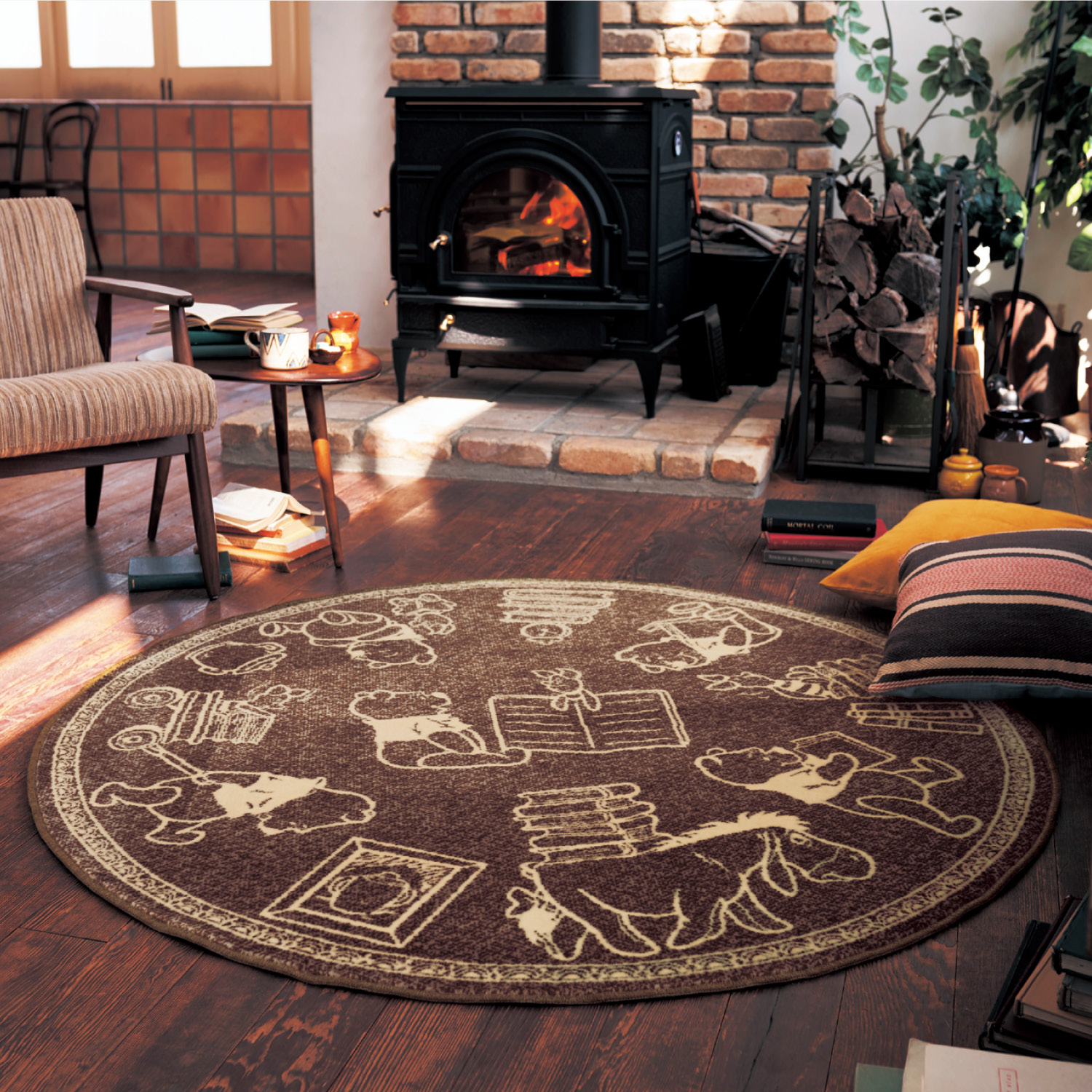 なめらかな風合いのジャカードラグ 日本製 くまのプーさん ディズニー Disney 通販のベルメゾンネット なめらかな風合いのジャカードラグ 日本製 くまのプーさん ディズニー Disney 通販のベルメゾンネット