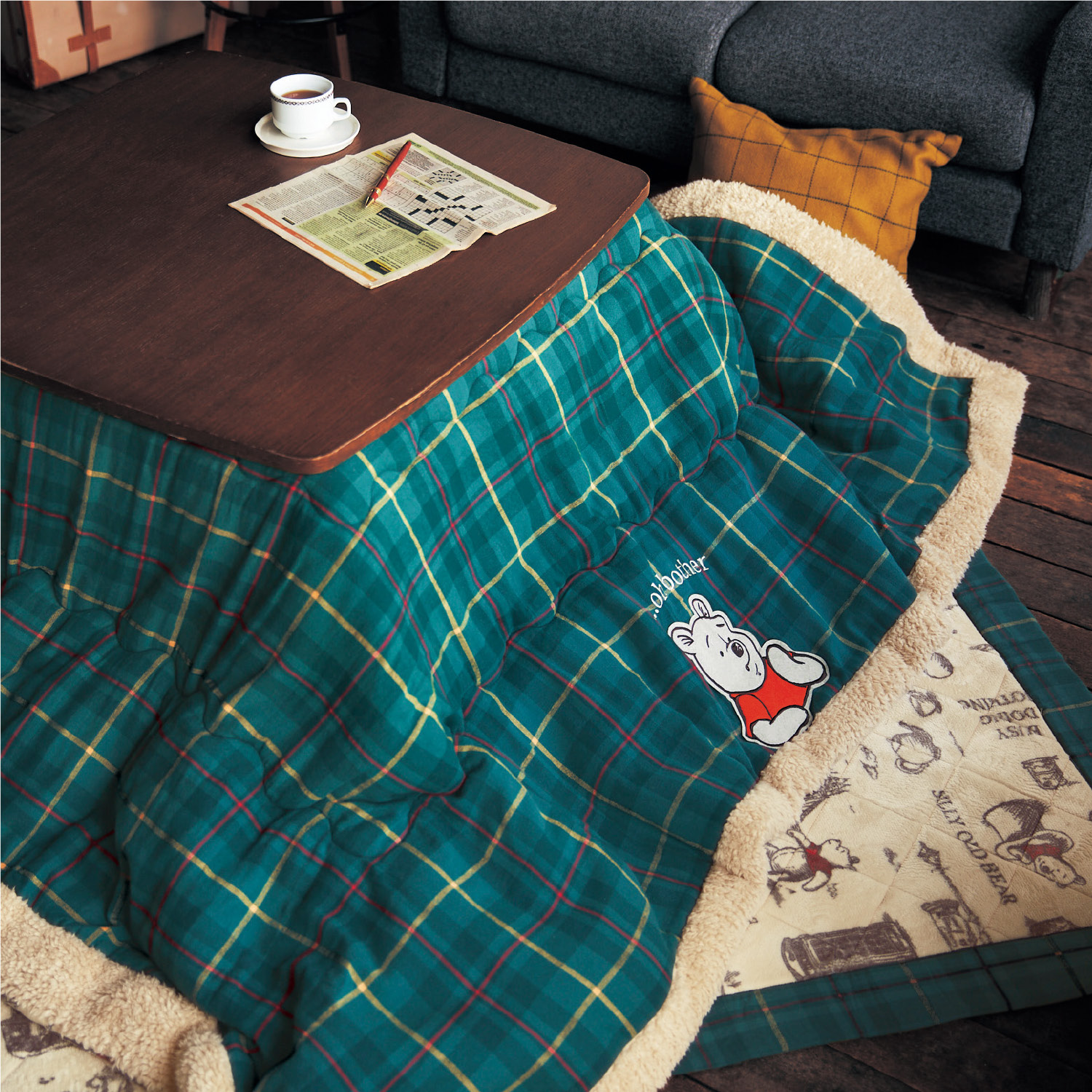 ふっくらタイプ こたつ布団掛け敷きセット くまのプーさん ディズニー Disney 通販のベルメゾンネット ふっくらタイプ こたつ布団掛け敷きセット くまのプーさん ディズニー Disney 通販のベルメゾンネット