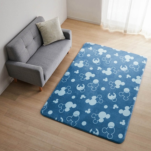 あったかなめらかなウレタン入りラグ「ミッキーモチーフ」