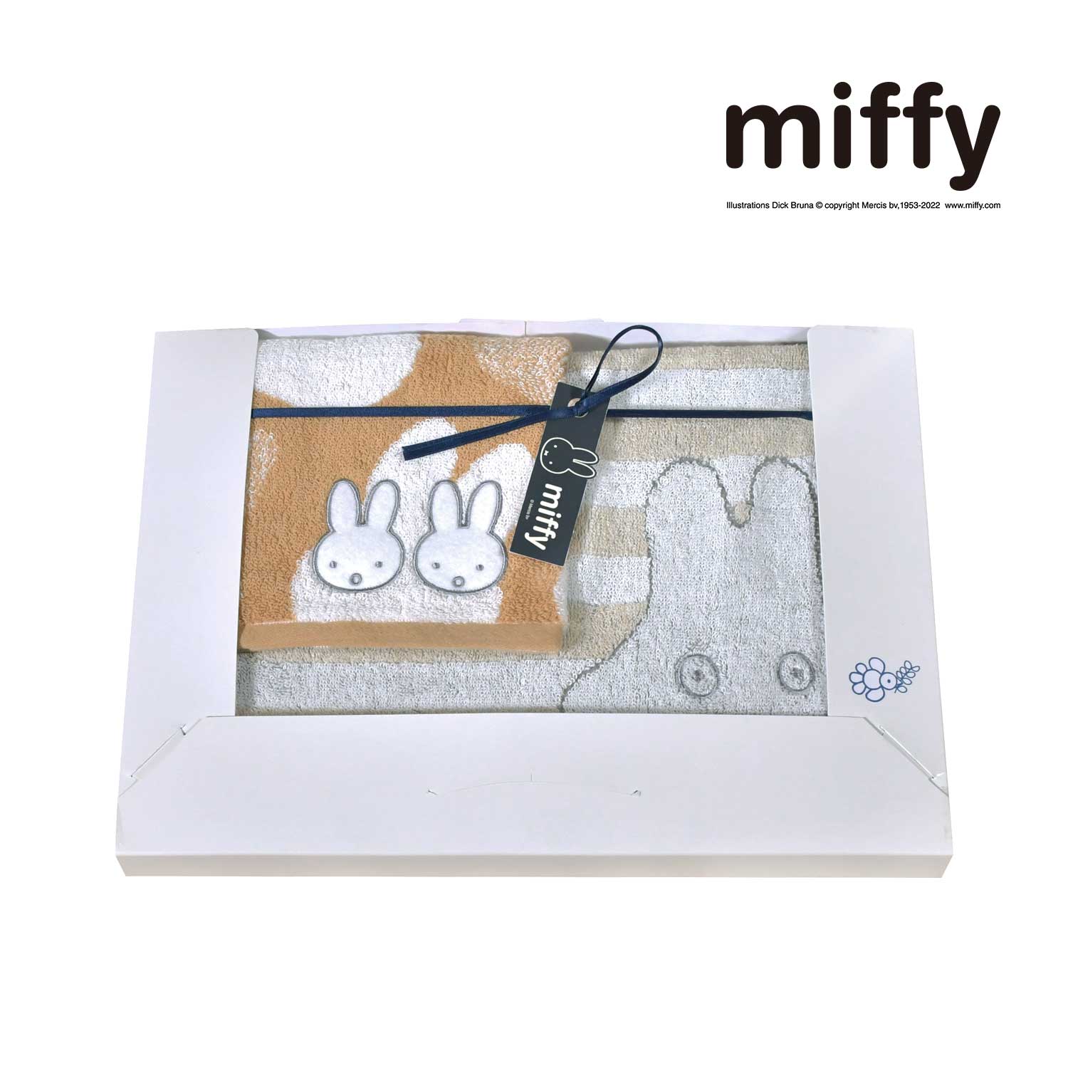 【ミッフィー/miffy】ミッフィー フェイス・ウォッシュタオル2枚セット 【ミッフィー/miffy】ミッフィー フェイス・ウォッシュタオル2枚セット