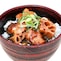 ※イメージ（照り焼きマヨ仕立て根菜と焦がし鶏丼の具）
