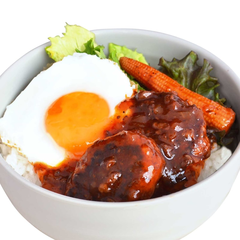 ※イメージ（飛騨牛ミートソース仕立てWハンバーグ丼の具）