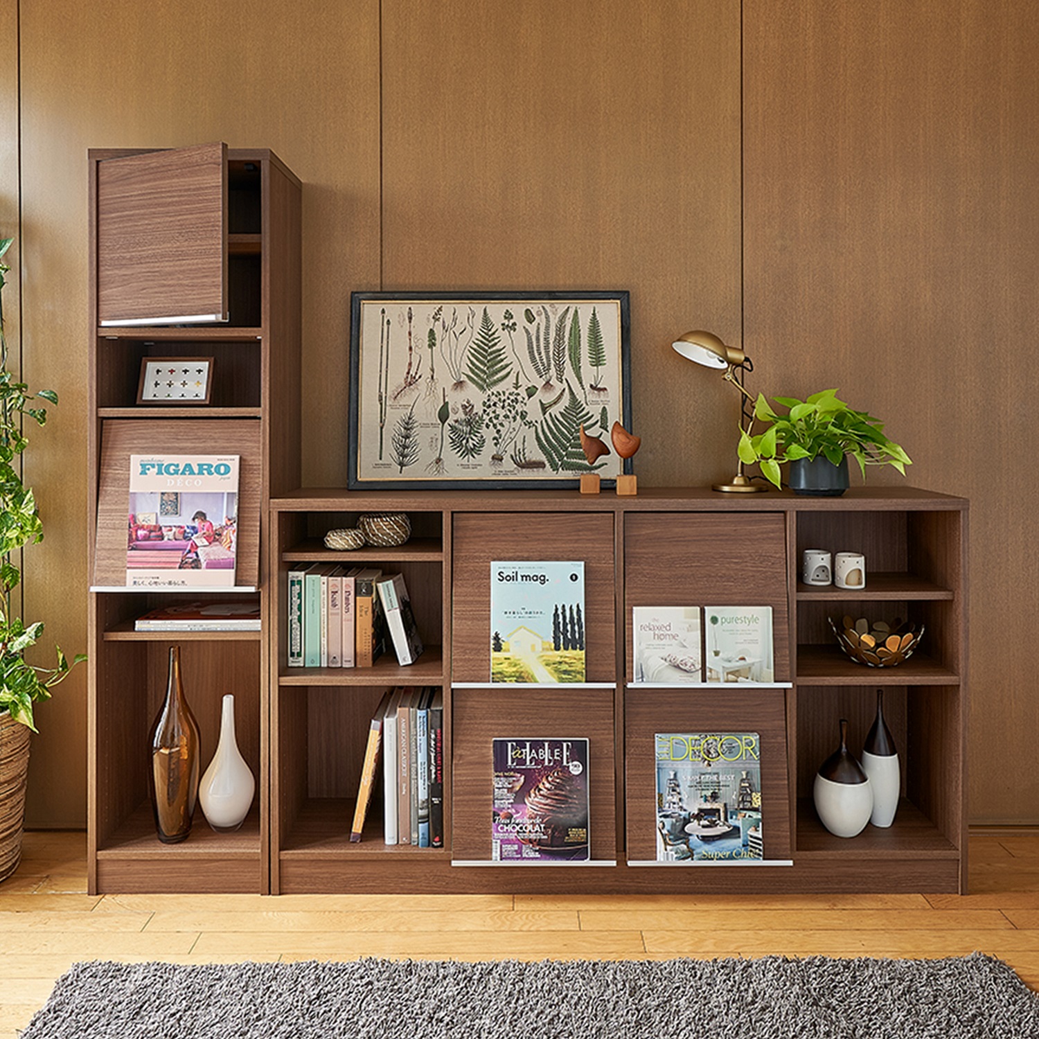 【ベルメゾン】【受注生産】棚・扉を自由に付け替えられるチョイスグリッドラック