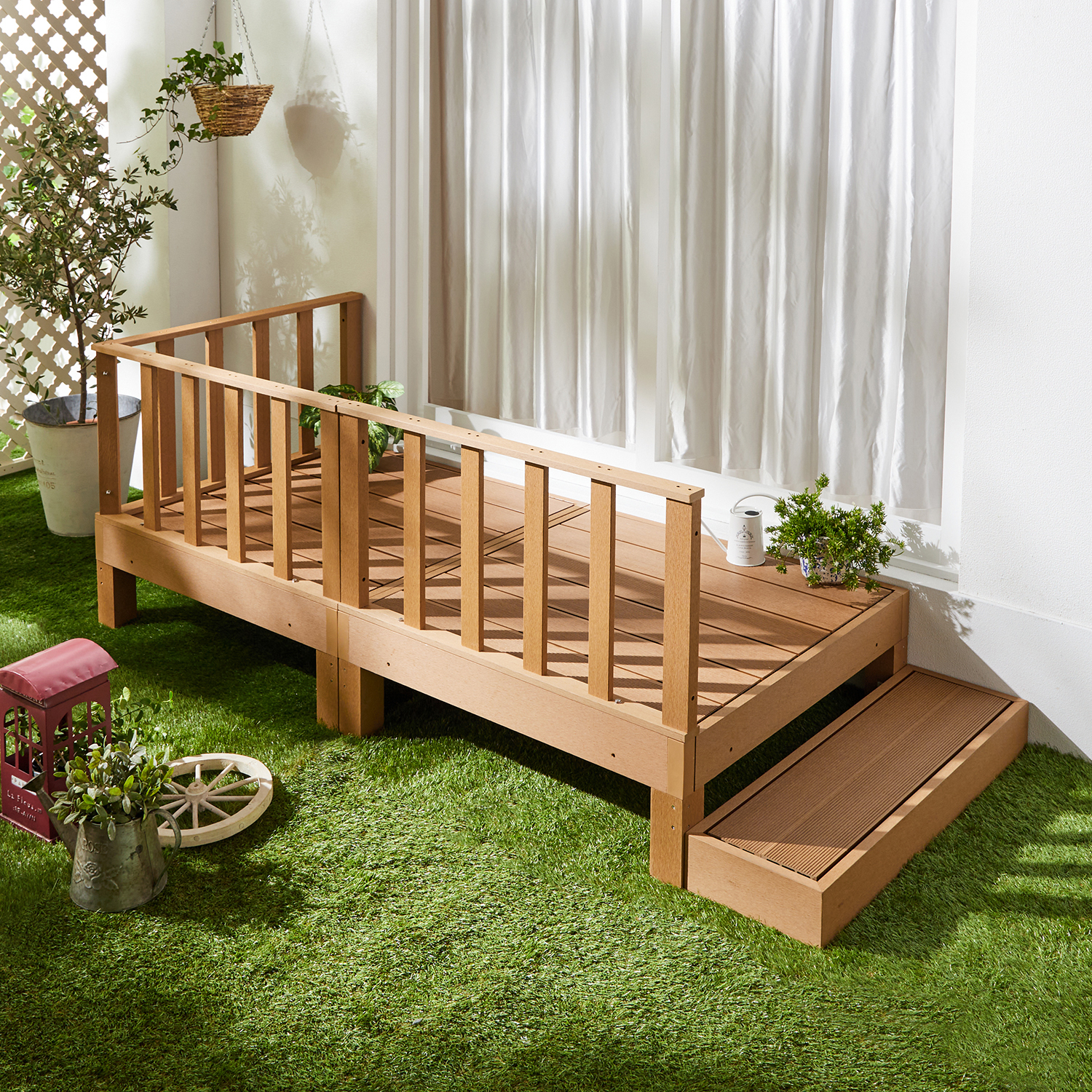 【ベルメゾン】耐久性に優れた人工木ウッドデッキ 【ベルメゾン】耐久性に優れた人工木ウッドデッキ